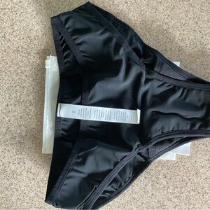 NWT Leovqn For Women Period Proof Black Bikini Bottom, Size Small